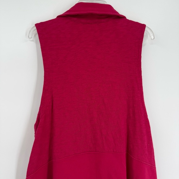 Habitat Sweater Vest Long Pink Knit Button Front Lagenlook Career Size Large - Picture 10 of 11